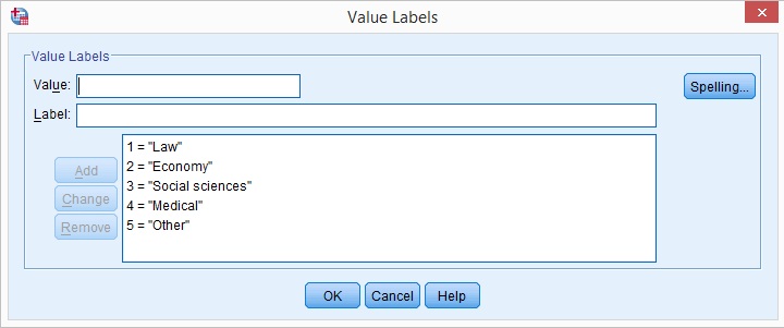 Xem các giá trị của biến trong spss