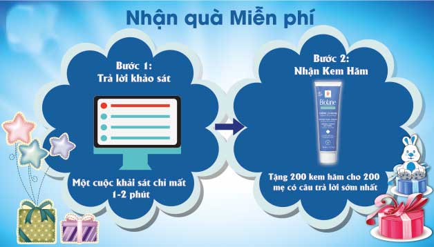 Tặng phiếu ưu đãi khi tham gia khảo sát trực tuyến