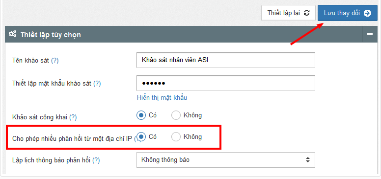 cho phép nhận nhiều phản hồi từ 1 địa chỉ IP